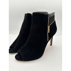 Marc Fisher Women’s Black Ankle High Heel Boots Size 10W – Dress Booties